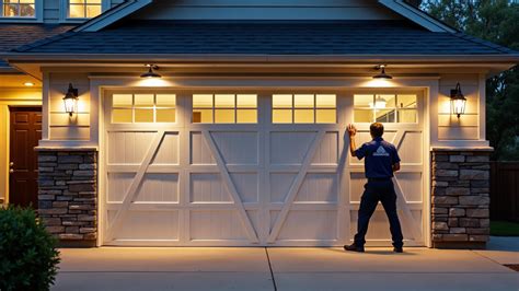 Professional garage door installation service team